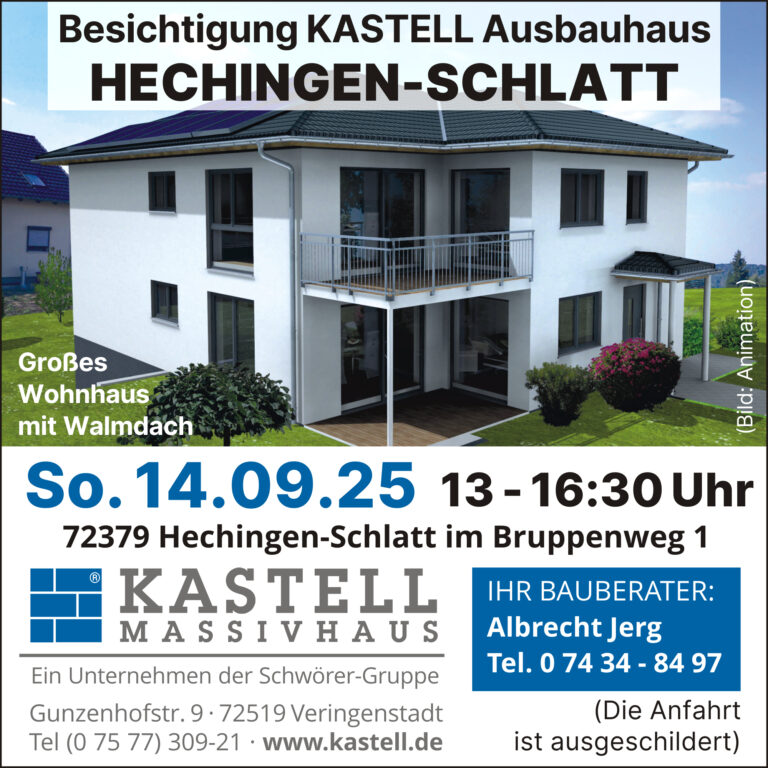 Kastell-Hausbesichtigung Hechingen-Schlatt